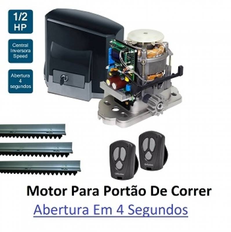 Motor Elétrico para Portão de Correr Valor Cubatão - Motor Portão de Correr