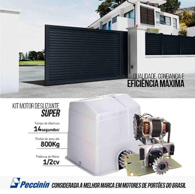Motor Industrial para Portão Eletrônico Jardim Panorama - Motor de Portão Semi Industrial