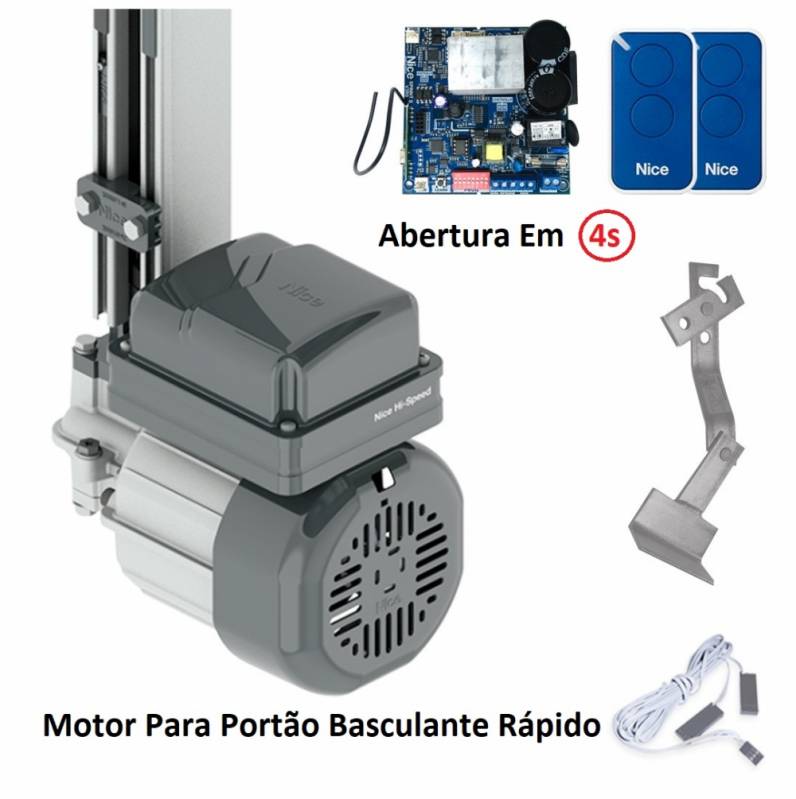 Motor para Portão Basculante Rápido Parque São Rafael - Motor de Portão Rápido