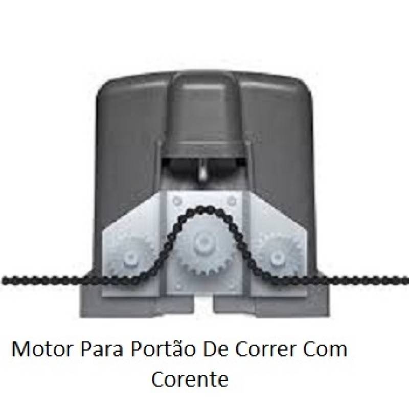 Motor para Portão de Correr com Corrente Vila Maria Alta - Motor para Portão de Correr Pesado