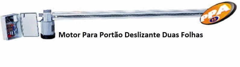 Motor para Portão de Correr Duplo Vila Albertina - Motor para Portão de Correr Duplo