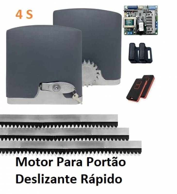 Motor para Portão Deslizante Rápido Jardim Novo Mundo - Motor Rápido para Portão Basculante