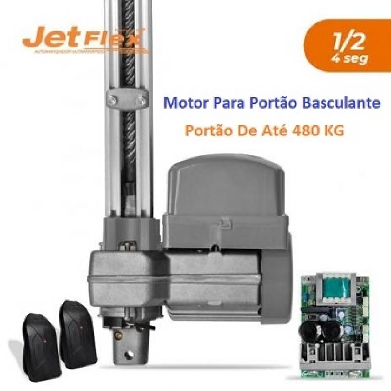 Motor Portão Tipo Basculante Rápido Preços Jardim São Saveiro - Motor Portão Basculante